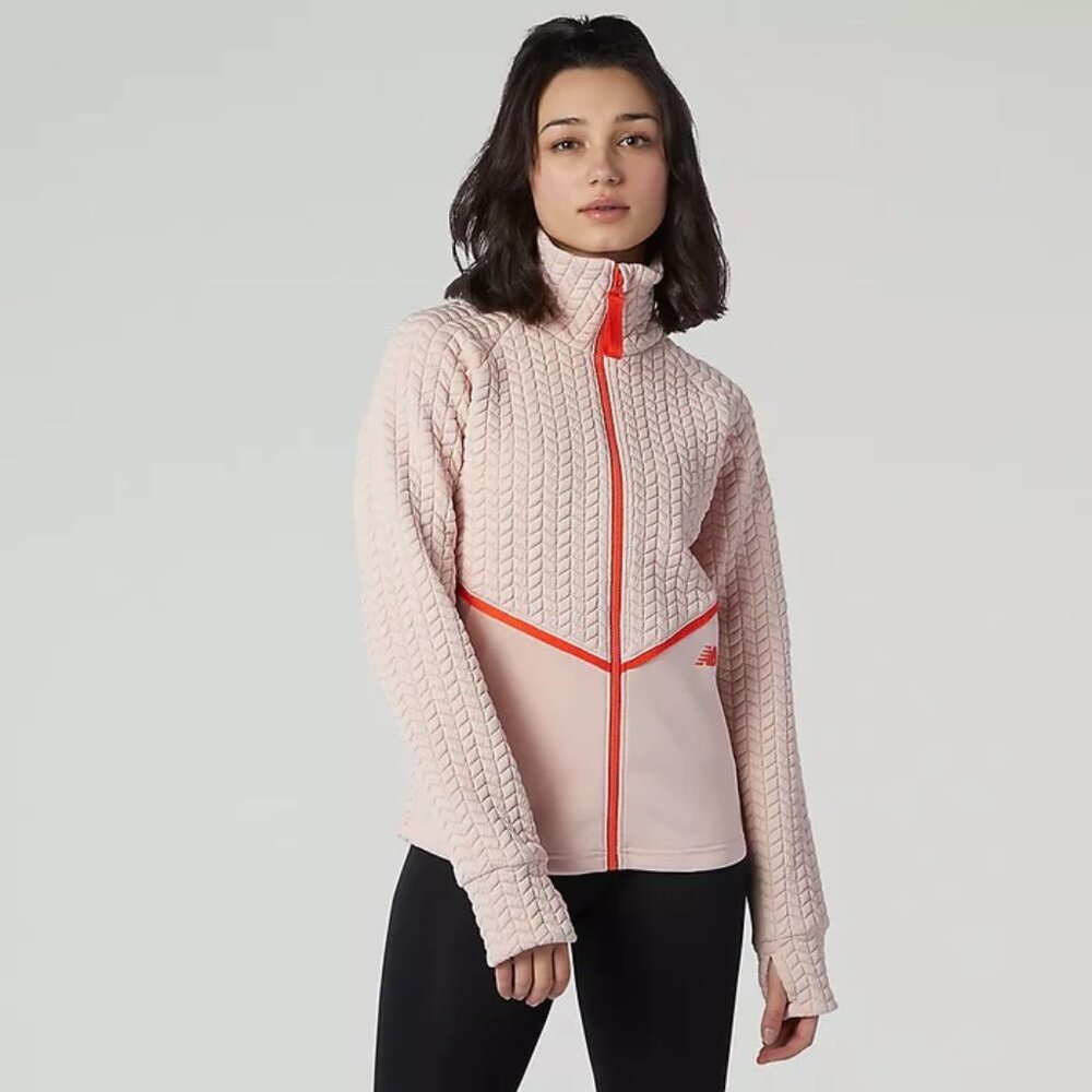 New Balance Heatloft Athletic Jacket | Oyster Pink |  Women's L **NWT**